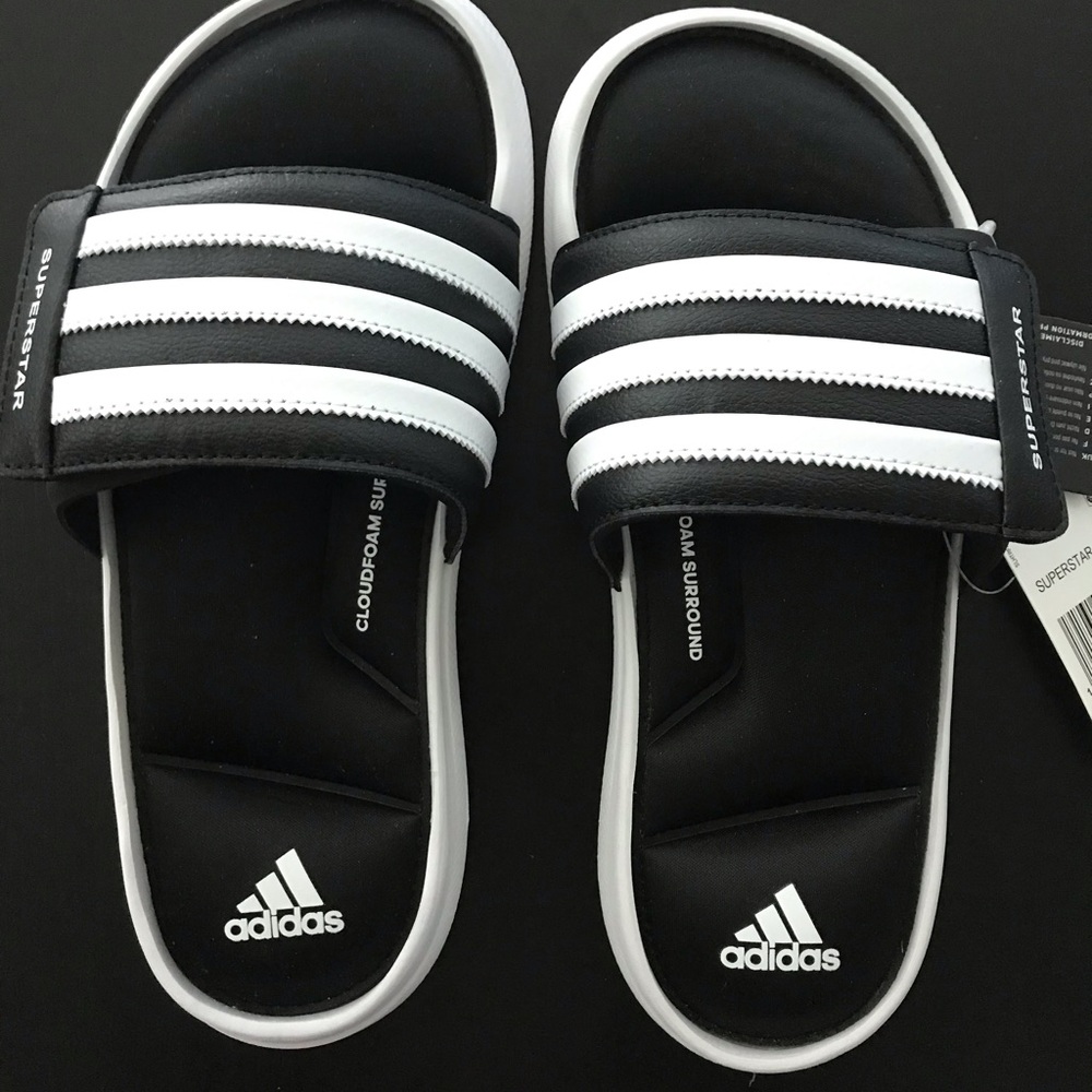 Adidas Performance Superstar Slides Black Fitfoam